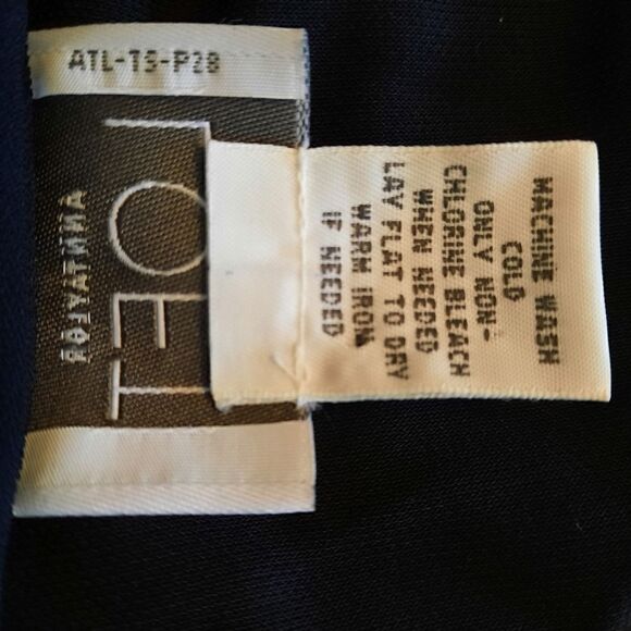 LOFT Wrap Dress Black Long Sleeve Ruched V Neck - Picture 12 of 12